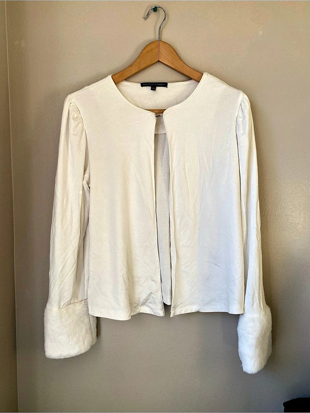White Adrienne Vittadini Cardigan | Whimsy Office Siren Coquette Lady